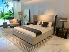 Villa Modern Luxury Leather Bed