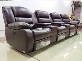 Villa Modern Luxury Home Theater Leather Sofa