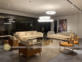 High Quality Real Nubuck Leather Luxury Minimalist Sofa